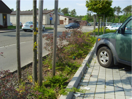Figure 3. Well designed parking improvements at Ramstein AB